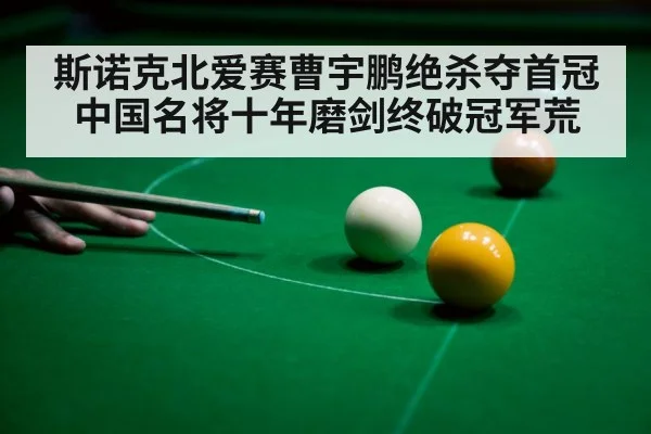 斯诺克北爱赛曹宇鹏绝杀夺首冠 中国名将十年磨剑终破冠军荒